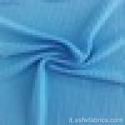 Maglione in tessuto di poliestere spandex Hacci blu lavorato a maglia